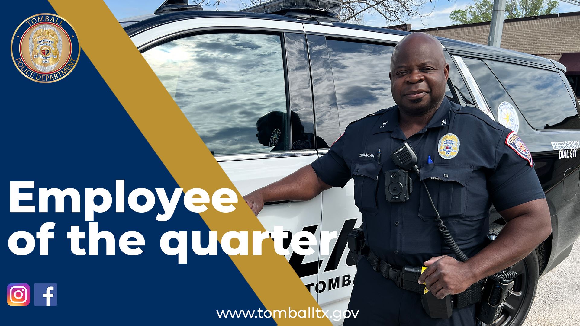 Officer of the month Officer Hennigan