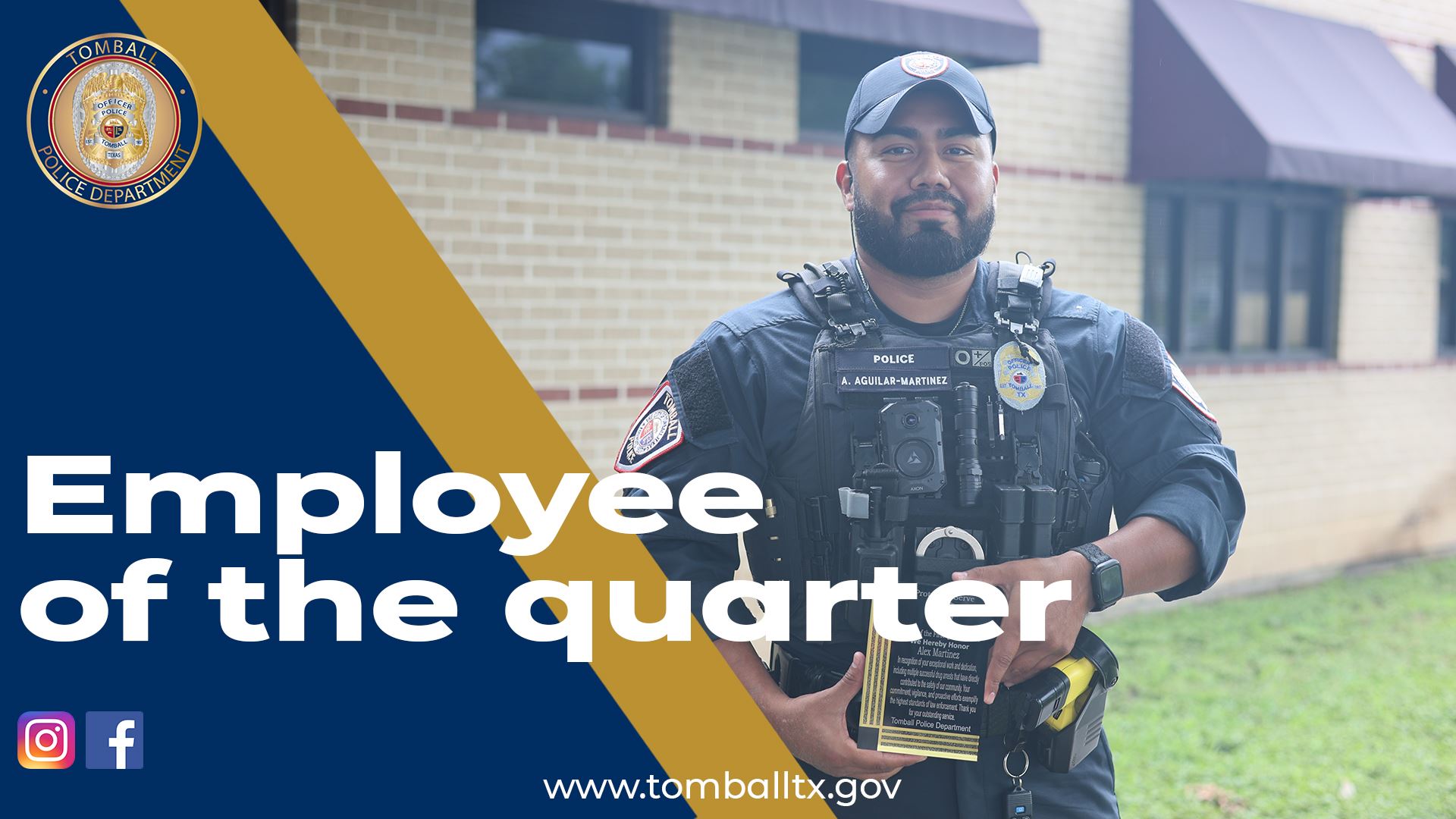 Officer of the month- Martinez