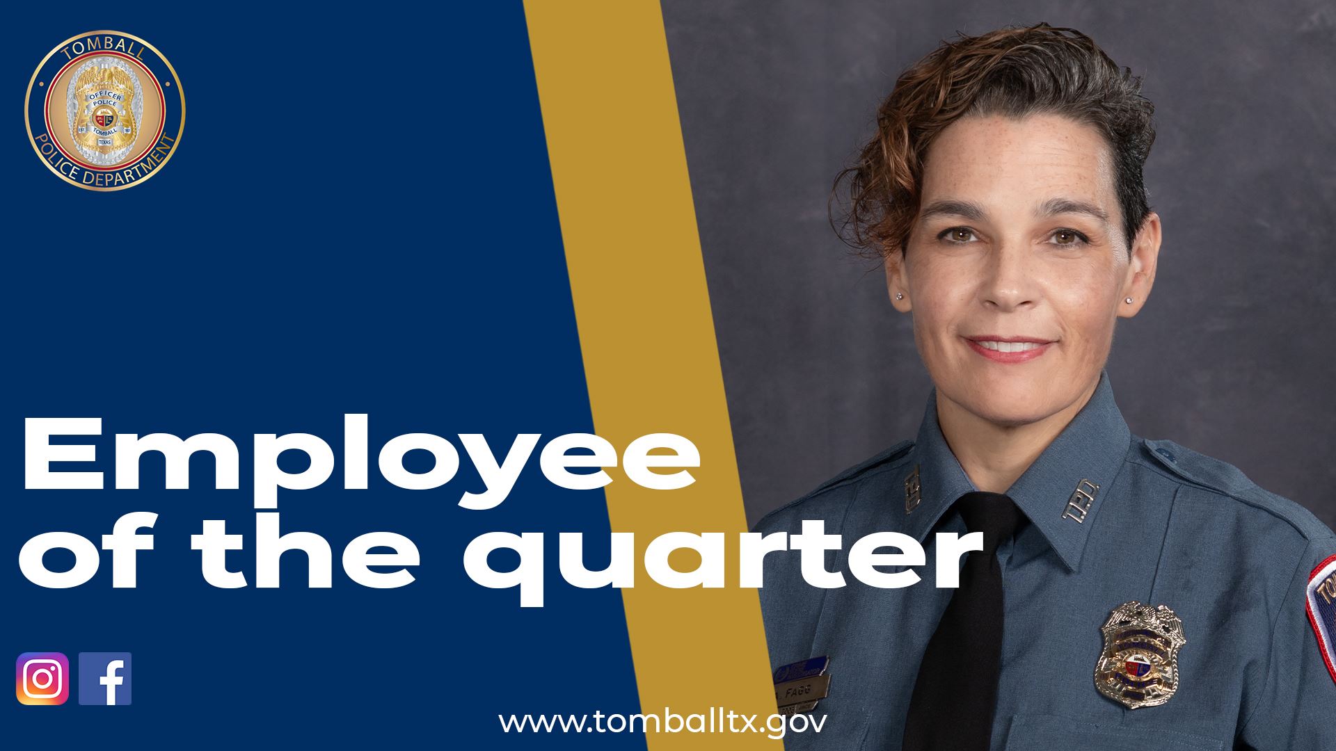 Officer of the month- Angela