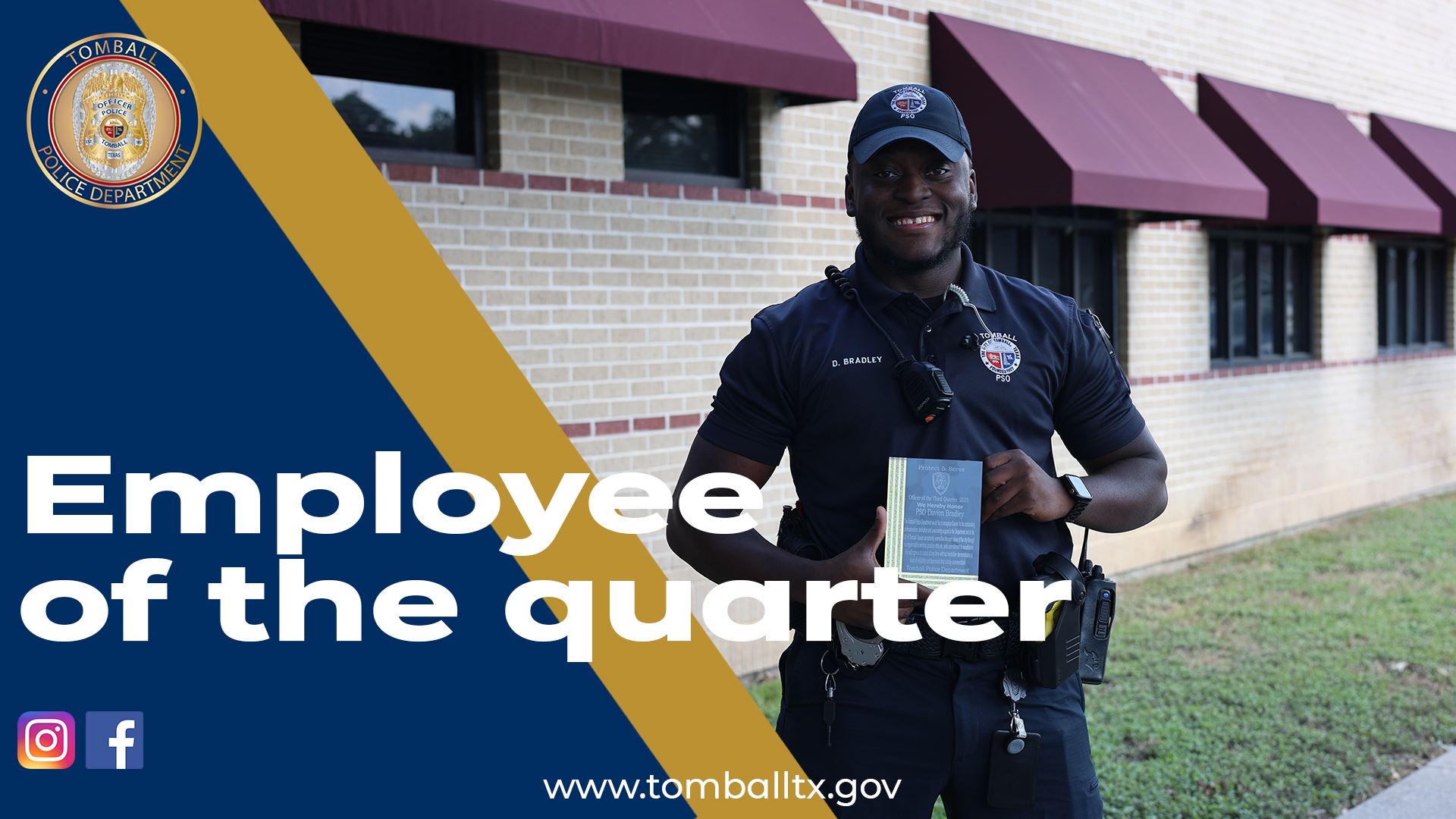 Officer of the month bradley