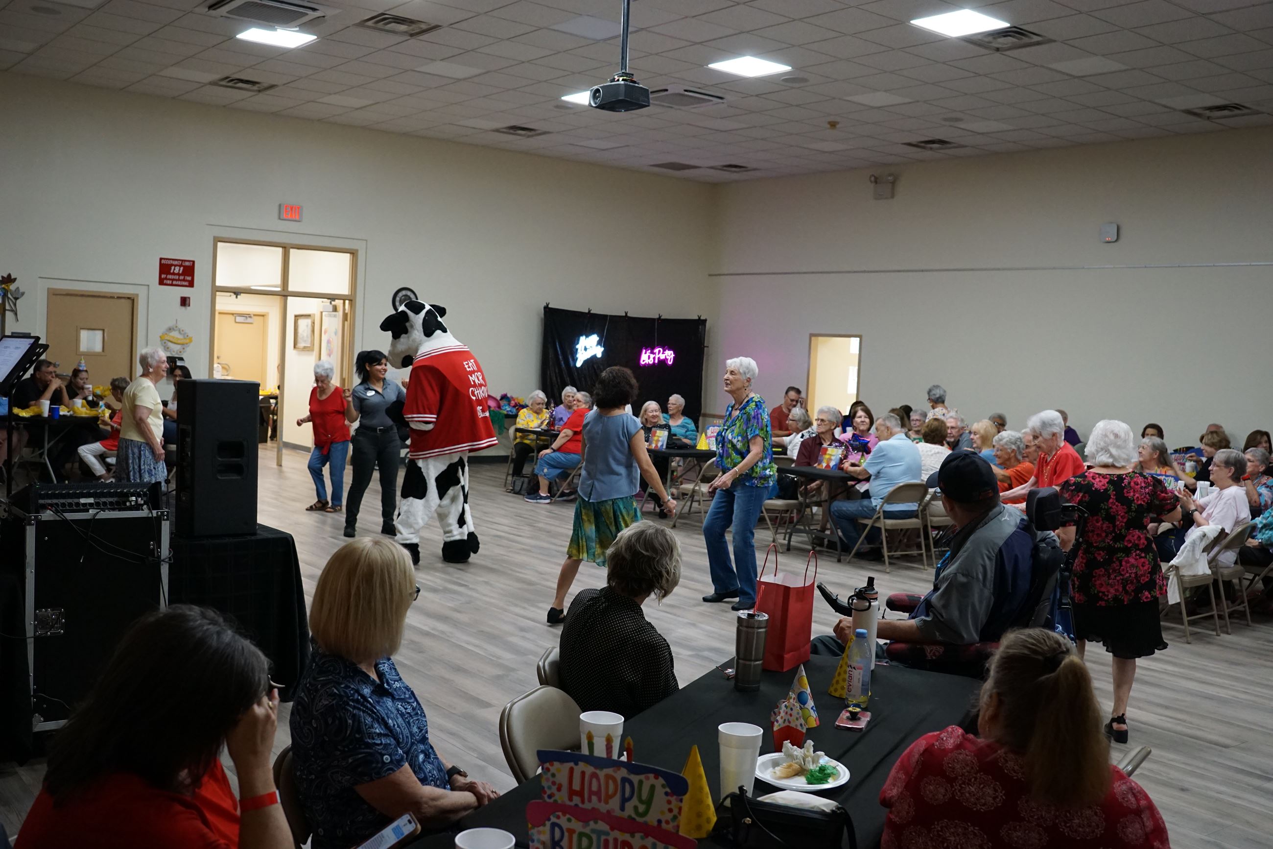 picture of Birthday Bash participants dancing 