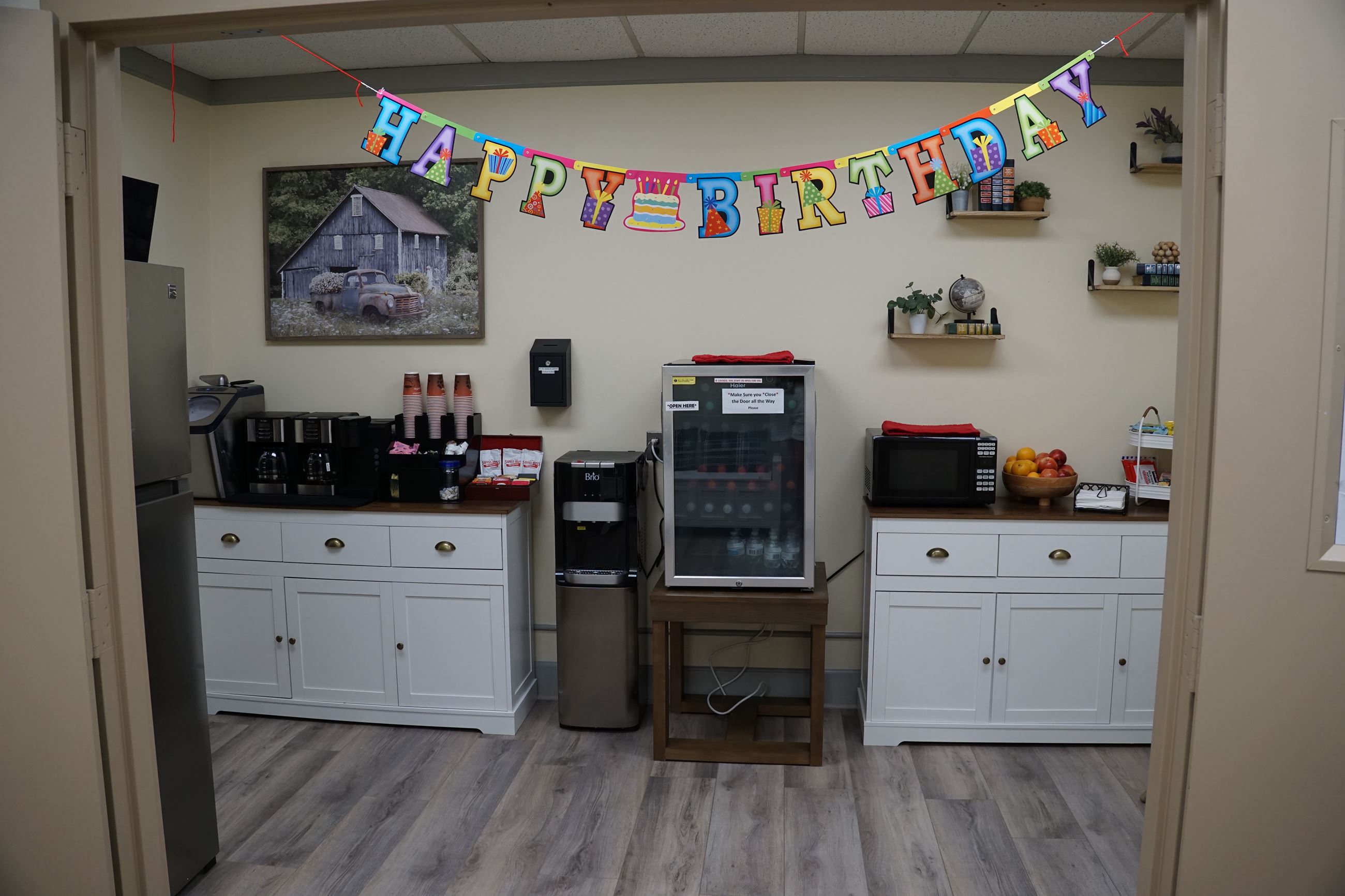 picture of new break room 