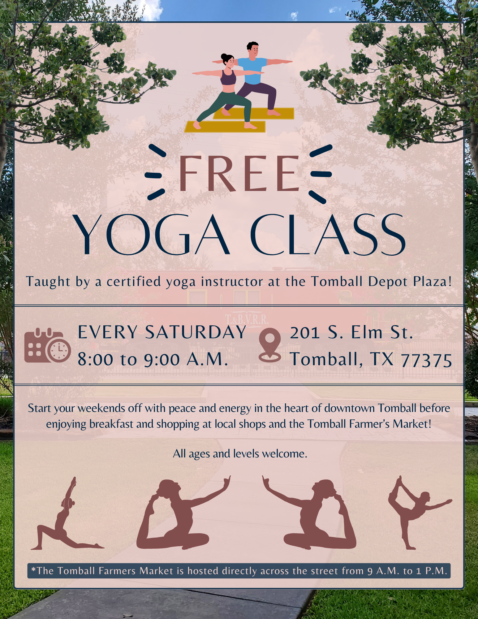 Slideshow Image for Saturday Yoga at the Depot