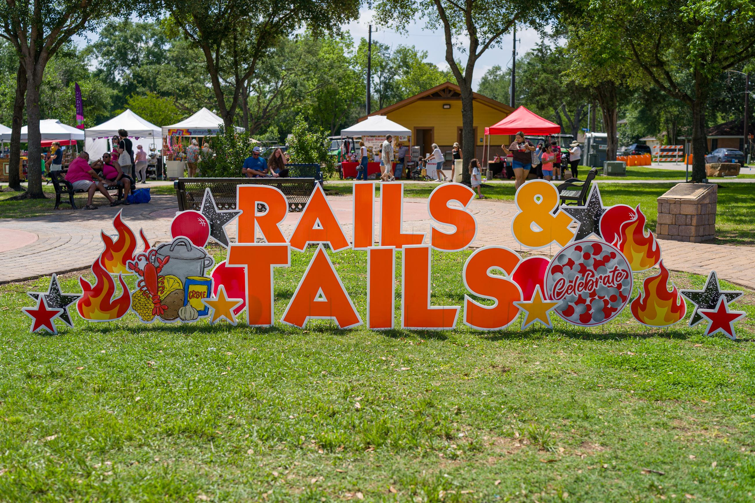 Image of Signage at Rails and Tails 2025