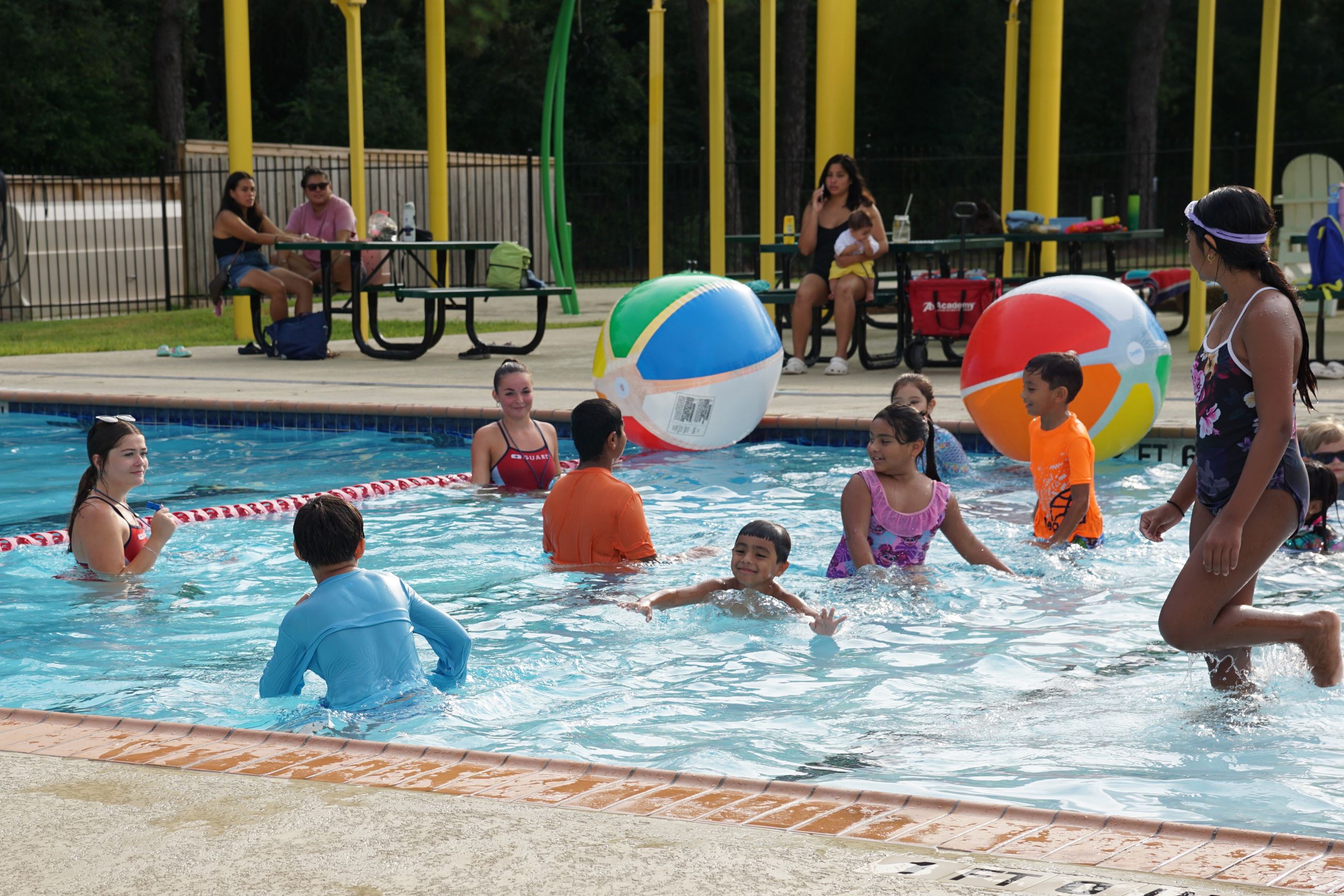 Image of children playing at Jerry Matheson Pool during August 2025 Kids Club