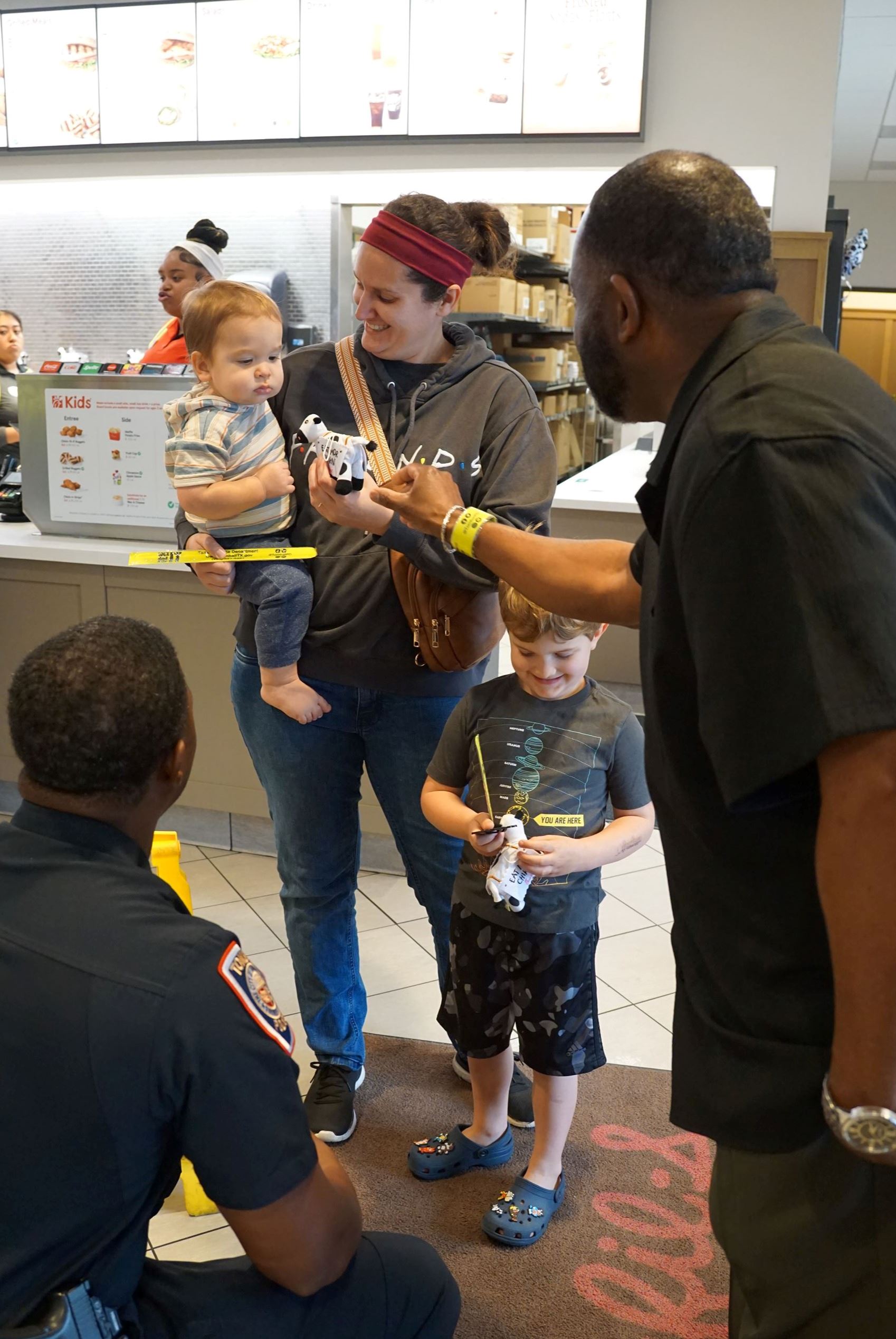 Image of Tomball Police Department Officer with Residents at February 2026 Coffee with a Cop